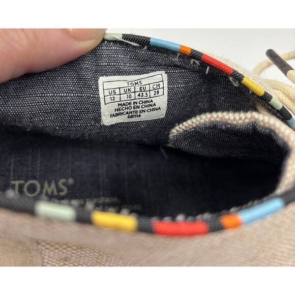 TOMS Women’s Whisper Burlap Suede Natural Desert Wedge Ankle Boots | Size 12 - Picture 13 of 16